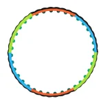 Product image 1 for حلقه تناسب اندام اورانوس مدل ‌PVCBumps01